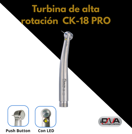 [ck18]  Turbina de alta rotación  CK-18 PRO - TEALTH  