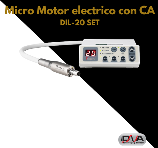 [dil20] Micromotor eléctrico con Contra Angulo unidad 220v - TEALTH 